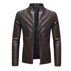 Chaqueta de cuero de alta calidad para hombre, chaqueta de moda con bajo nivel de pedido, 2023 - Product Image 1