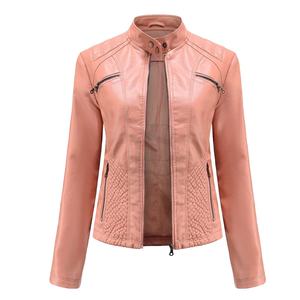 Breathable 2025 Color <b>Jackets</b> Motorbike Studs Leather Custom Printing Wind Breaker Women Fashion <b>Jacket</b> Women <b>Short</b> <b>Jacket</b> - Product Image 1