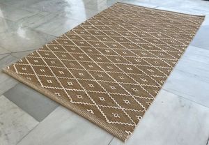 Tapete de puerta de yute de moda moderno hecho a mano de fábrica directa tejido a mano estilo liso para sala de estar India hoteles uso doméstico tejido plano - Product Image 5