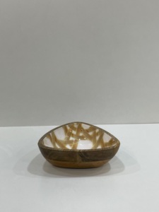 Silver Plated Metal Serving Bowl With Wooden Base Stand High Quality Modern Style for <b>Table</b> Top Parties in Wholesale Price - Product Image 5