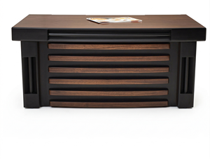 Modern Executive Office Desk Melamine Board Leather Detail Durable Large <b>Work</b> <b>Table</b> for Manager Office Commercial Use - Product Image 5