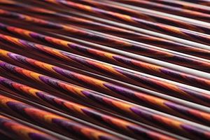 Ensemble d'aiguilles à tricoter droites en bois de sheesham, pointe unique, US 4-11 (Radiant 10") - Product Image 2