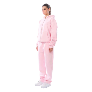 Streetwear classique unisexe à fermeture éclair en polaire de luxe avec surdimensionnés à coupe ample - Product Image 4