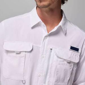 Tùy Chỉnh Người Đàn Ông Dài Tay Áo Nút Lưới Trở Lại huyệt Chống Nhăn Nhanh Chóng Khô Polyester Bông Ngoài Trời Áo Sơ Mi Upf 50 + UV Đi Bộ Đường Dài Du Lịch - Product Image 4