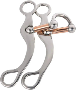 Bocado de hierro dulce profesional para caballo, de acero inoxidable y cobre, para equitación y artículos ecuestres - Product Image 6
