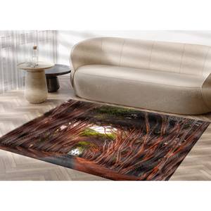 Alfombra de Túnel con Diseño de Ciprés, Alfombra Decorativa con Vista a un Camino de Árboles, Alfombra Suave de Tela No Tejida - Product Image 2