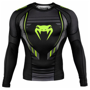 Camisa de manga larga personalizada Rash Guard MMA BJJ equipo de entrenamiento de compresión para luchadores Jiu Jitsu Kimono de Jiu Jitsu - Product Image 4