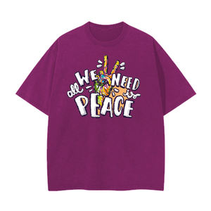 Camiseta de gran tamaño de alta calidad para hombre, tela de punto suave, cómoda, Fitness, colores sólidos, impresión Digital, bordado DTF DTG 3D - Product Image 3