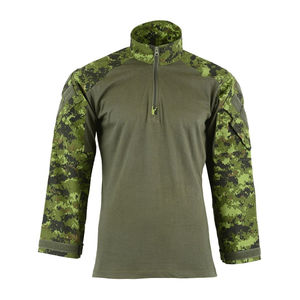 เสื้อยืดแขนยาวผู้ชายแบบยุทธวิธี ผ้าฝ้าย/โพลีเอสเตอร์ รับผลิตตามแบบ OEM กันลม สำหรับใช้งานกลางแจ้ง ลดราคาพิเศษ - Product Image 5