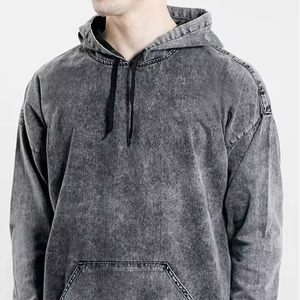 Oversized Vintage <b>Hoodie</b> Loose Fit Baggy Sweatshirt Basic Acid Wash Pullover Top <b>Soft</b> Cotton Acid Washed Hoodies - Product Image 1