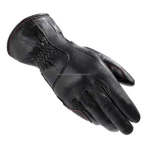 Los guantes de moto de cuero para hombre más vendidos Guantes de carreras de motos al aire libre Color personalizado de calidad superior