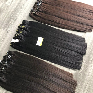 Vente en gros 8 ''-32'' extensions de cheveux Remy vietnamiennes droites en os modèle avant en dentelle avec style ondulé cheveux humains bruts en vrac - Product Image 1