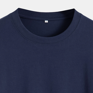 Camiseta deportiva e informal para hombre-Ajuste holgado, 100% algodón, cuello redondo transpirable, Manga corta para uso diario - Product Image 3