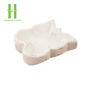 BEST SELLER Bol papillon en acacia naturel, couleurs tendance, support de bougie de table en bois fait main, prix direct usine du Vietnam - Product Image 6