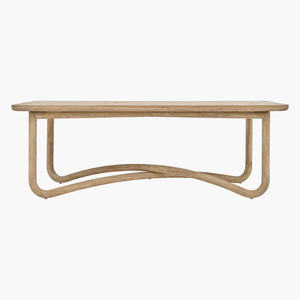 New Modern Solid Wooden <b>Round</b> Edges <b>Top</b> Attractive Legs Sandblast White Wash Finish Solid Mango <b>Wood</b> Dining <b>Table</b> For Home - Product Image 1
