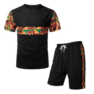 Pantalones cortos deportivos informales para hombre, Conjunto de camiseta y pantalón corto con logotipo personalizado y diseño, alta calidad, venta al por mayor, Verano - Product Image 1