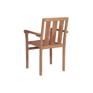 Silla de Comedor Rico - Diseño de Teca Resistente para Exteriores, Apilable y Elegante para Uso en Parques y Hoteles - Product Image 4