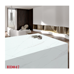Losa de piedra Artificial de diseño Calacatta, azulejo de mármol Jumbo moderno de 20mm y 30mm pulido para encimera de cocina, suelo de Hotel - Product Image 1