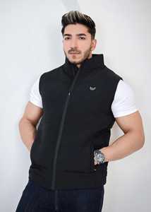 Black Edition Nuevo diseño Cremallera Chaqueta sin mangas para hombre Ropa de invierno Hombres Ropa de calle de calidad personalizada Chaqueta de moda - Product Image 4
