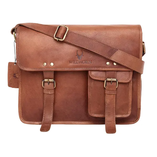 Affordable Prices Real Leather Made Messenger Bag with Multi Functional & Large Capacity Utility Laptop Bag