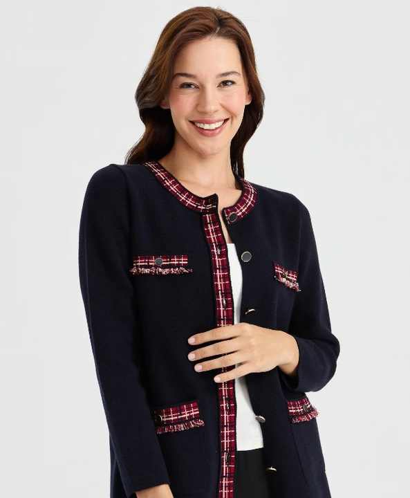 Women's Wool Knitwear Jacket Black