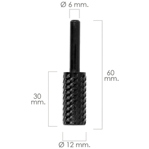 Fraise rotative pour métal, cylindrique, 0/12 mm. Pour perceuse/fraiseuse - Product Image 2