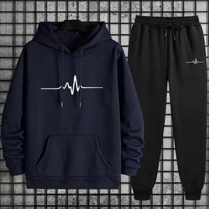 Conjunto de Ropa Deportiva con Capucha para Otoño e Invierno, Cortavientos, Resistente al Frío, Abrigada, de Nailon/Algodón - Product Image 2