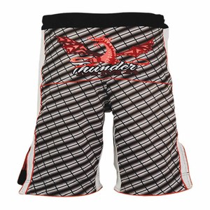 กางเกงมวยไทยคุณภาพสูง ระบายอากาศได้ดี พิมพ์ลายสีดำ โพลีเอสเตอร์ยืดหยุ่น ป้องกันแบคทีเรีย แห้งเร็ว สำหรับออกกำลังกาย - Product Image 6