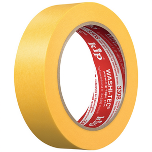 Cinta de Enmascarar WASHI-TEC Premium Plus Goldkrepp, Lisa, Amarilla, 3308, 50m de Largo, 30mm de Ancho, 8 Unidades por Paquete - Product Image 3