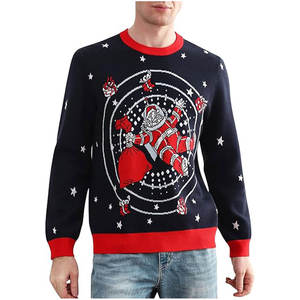 Pull de Noël ample, motif de Noël d'hiver, pull en tricot - Product Image 6