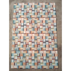 <b>Decorative</b> Ceramic <b>Wall</b> Tile 20 x 30 cm Pastel Stripe Pattern Multicolor Stripe Ceramic Tile - Product Image 3