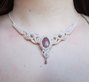 Multi Sapphire สร้อยคอธรรมชาติ 7 ชั้นสร้อยคอลูกปัดสําหรับผู้หญิงวางสร้อยคอของขวัญวันครบรอบสําหรับคนรักแม่ - Product Image 2