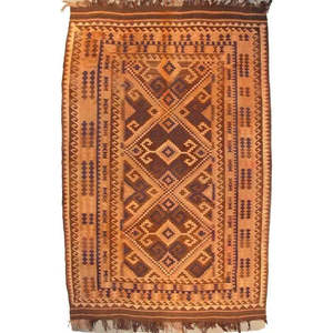 พรมกิลิมอัฟกานิสถานที่ถักทอด้วยมือ แบบพิเศษ ขนาด 12'0 x 7'9 - Product Image 1