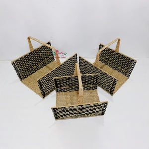 Artex Dong Thap Factory Panier de rangement en jacinthe d'eau tissé à la main Organisateur écologique pour le bureau et la maison - Product Image 2