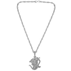 Animal Bee Lovers Vector Origami Animal colgante collar plata geométrica zorro elefante búho Tigre ciervo Collar para Mujeres Hombres - Product Image 1