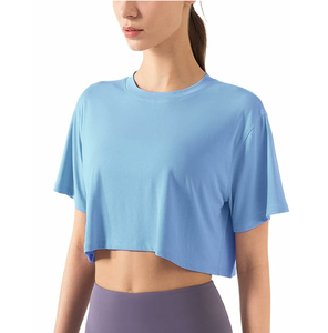 Breathable Streetwear Woman Crop Top t <b>Shirt</b> 2025 Wholesale Price Crop Top t <b>Shirts</b> <b>for</b> <b>Women</b> - Product Image 4
