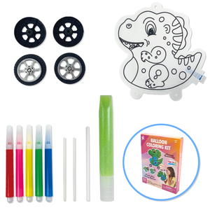 Kit de pintura <span class=keywords><strong>3D</strong></span> Globo de papel inflable Dinosaurio Kit de globo para colorear con bolígrafos de color para niños - Product Image 5