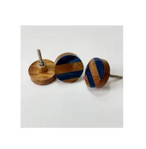 Tiradores de puerta de madera personalizados, pomos para el hogar, armario de cocina, tiradores de muebles, pomo de forma redonda con latón de calidad estándar - Product Image 3