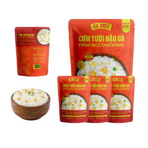 Fresh Rice Chickpeas High Quality <b>Microwavable</b> Precooked Rice Fast Meal Preparation for Busy Lives Vietnam Instant ST25 Rice - Product Image 1