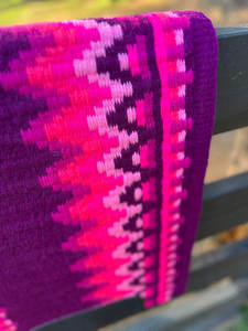 Western Show Horse Saddle Blanket Diseño de Nueva Zelanda Manta de sillín de lana hecha a mano Top Wool Saddle Pad Size - Product Image 5