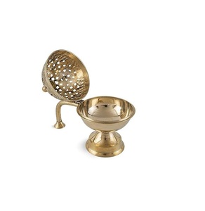 Quemador de incienso de latón con gran demanda con diseño antiguo único para la relajación y la atención plena - Product Image 6