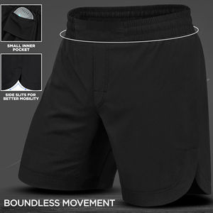 Shorts de combat MMA pour hommes, kickboxing, boxe, grappling, BJJ, Muay Thai, arts martiaux, entraînement en salle de sport, shorts de sport avec logo personnalisé - Product Image 5