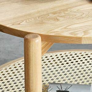 High-<b>End</b> Scandinavian Modern Oak Wood Coffee <b>Table</b> with Marble Top Solid <b>End</b> <b>Table</b> for Living Room or Dining TT68246 - Product Image 5