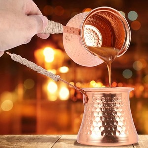 Latest Design Traditional Turkish Coffee <b>Pot</b> <b>Set</b> Best Quality Pure Copper Color Metal <b>Pot</b> Handcrafted for Coffee Lovers - Product Image 4