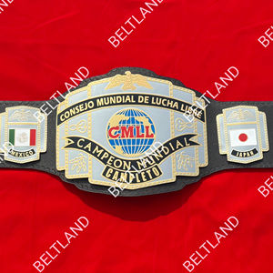 CMLL World Heavyweight Championship Ceinture fabriquée en zinc 2mm 4mm Taille adulte - Product Image 4
