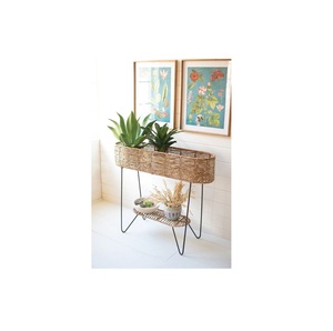 Best Selling Metal Bamboo Handmade Rattan Large Plant <b>Pots</b> Planters Indoor Outdoor <b>Garden</b> <b>Tall</b> Planter <b>Pots</b> Rattan Basket - Product Image 2