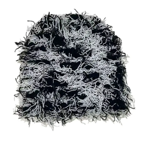 Bonnet en tricot acrylique Skully de haute qualité unisexe Logo personnalisé brodé quantité minimale de commande bas Accessoire pour les voyageurs d'hiver - Product Image 3