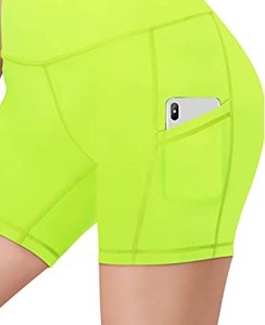 Shorts de sport pour femmes à taille haute, avec effet push-up, respirants, pour le yoga, la course à pied et la salle de sport, en faible quantité minimale de commande - Product Image 6