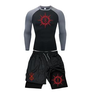 New Stylish Gym Workout <b>Shorts</b> Shirt Set Custom Design <b>Shorts</b> Set for <b>Men</b> Premium 100% Cotton <b>Slim</b> <b>Fit</b> T-Shirt Sets - Product Image 5