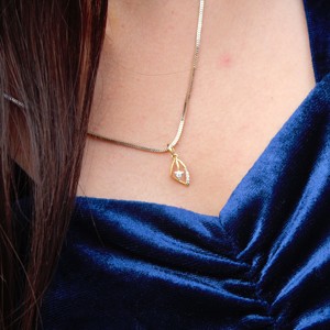 Diamantes naturales sin cadena 18K oro sólido colgante de lujo ligero Mini IGI certificado joyería regalo para ella mismo día de envío - Product Image 6